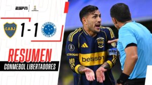 El xeneize no pudo con uno más en una noche polémica en la bombonera | Boca 1-1 Cruzeiro | Resumen