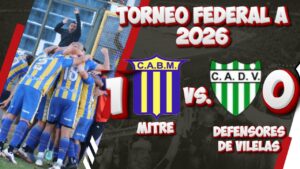 Mitre ganó a Defensores de Vilelas 1 a 0